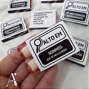 Chiclete "ALTO EM" - PERSONALIZADO