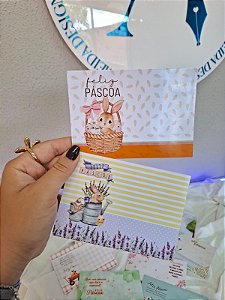 Postal - Cookie Card 9,5x13,5Ccm Páscoa - Escolha a estampa - PERSONALIZE