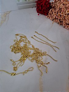 50 un corrente dourada com fechamento - FULL