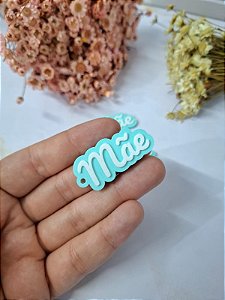20un Pingente MÃE - Verde água - Sem personalizar