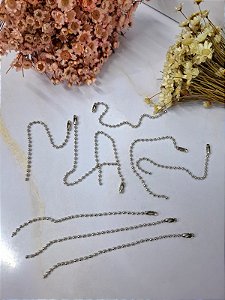 50 un corrente prata com fechamento - FULL