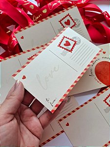 PODE PERSONALIZAR - Postal/Cookie Card AMOR - Dia dos Namorados