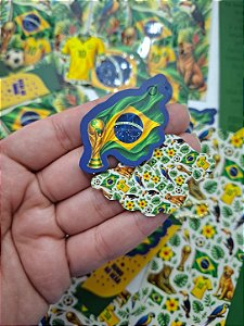 Sem personalizar - 20 Un Tag Troféu Bandeira - COPA DO MUNDO - FULL