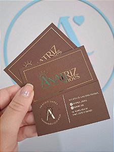 (HOTSTAMPING) Cartão de visita ou fidelidade - PERSONALIZADO