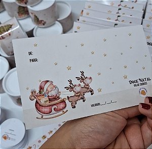 (VERNIZ LOCALIZADO 9x15cm) Postal/Cookie Card Premium- PERSONALIZADO