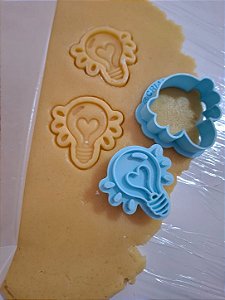 Cortador e Carimbo LÂMPADA 5cm - Dia dos Professores