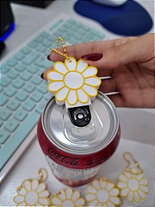 20un Abridor de latas MARGARIDA - Setembro Amarelo Sem personalizar