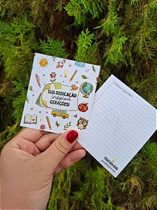 Sem personalizar 20 Un Postal 9x10cm ILUSTRAÇÕES - FULL - Dia dos Professores
