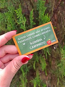 Sem personalizar 20 Un Mini cartão 9x5cm FULL - Dia dos Professores