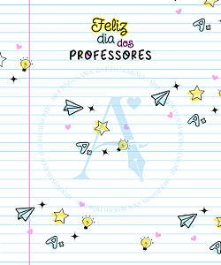 (DIGITAL) Cookie Card (Postal) 10x12cm - Feliz dia dos Professores ABC