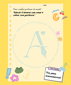 (DIGITAL) Cookie Card (Postal) 10x12cm - Educar é semear