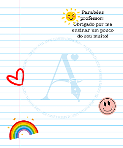 (DIGITAL) Cookie Card (Postal) 10x12cm - Obrigado por me ensinar