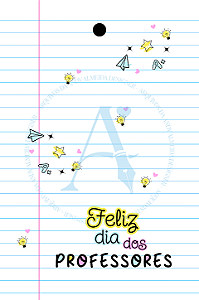 (DIGITAL) Tag 4x6cm - Feliz dia dos Professores ABC - A4