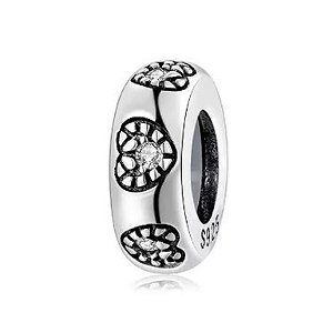 BERLOQUE SEPARADOR DESIGN CORAÇÃO COM ZIRCÔNIA