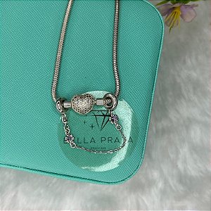 BERLOQUE TRAVA DE SEGURANÇA FLORES LILÁS