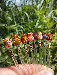 Piteira de Vidro Pote de Mel