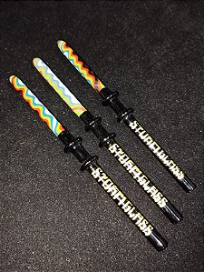 Piteira de Vidro Wig-Wag Black