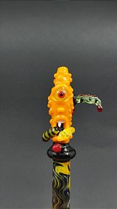 Piteira de Vidro Miniatura Monstrinho Halloween