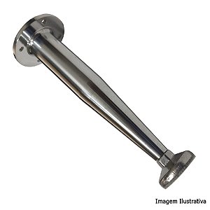 Pé p/ Móveis Alumialto Cônico 180mm Cromado 3167