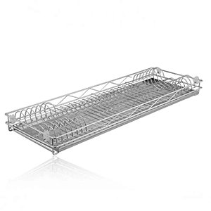 Escorredor de pratos inox com bandeja Panizzi 5161 / 670 X 75 X 270 mm