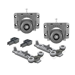 Sistema Deslizante RO 50  (50 Kg) Sobreposto para 01 Porta Rometal - 01 kit