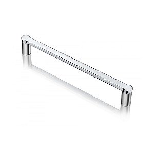 Puxador Archi Forseti Acetinado com Cromado 160MM