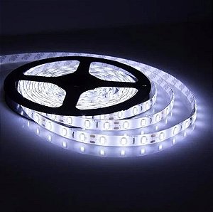 Fita Led Siliconada 5050 5 Metros Branco Frio 6000K - Certificação IP65