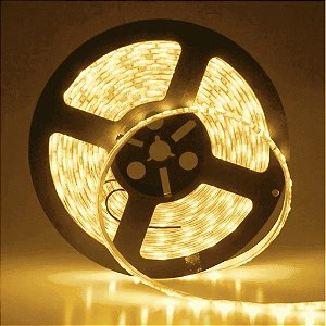 Fita Led 5050 3000k Branco Quente Silicone IP65 12v 5m