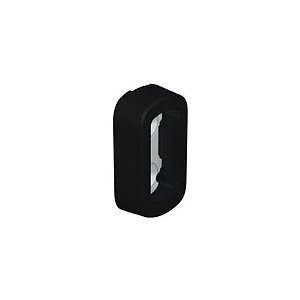 Suporte Lateral Bastão Cabideiro Vesto 28x12mm Acabamento Preto Rometal - 01 unidade