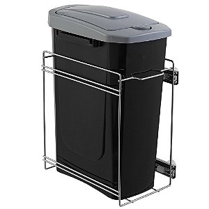 Lixeira simples com fixação na base ou lateral Masutti Copat 230 x 440 x 320mm