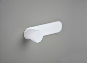 PUXADOR RADIO P COM BASE BRANCO  - ZEN