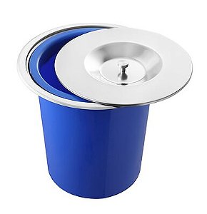 LIXEIRA EMBUTIR PARA BANCADA 7L INOX 9900 - PANIZZI
