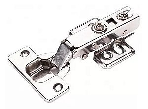 DOBRADIÇA COM AMORTECEDOR COPO 35MM BAIXA RETA CALÇO FIXO -RENNA