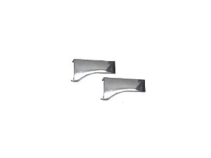 TAMPA PARA PUXADOR FACETATO CROMO BRILHO 18MM PE 183 (PAR) ROMETAL