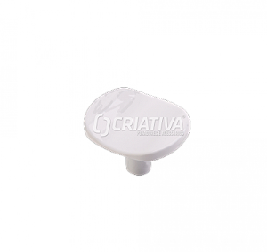 PUXADOR ZAMAC - ZM 3238  BRANCO  BRILHANTE