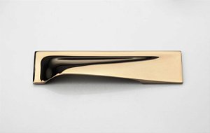 PUXADOR PIPE ESQUERDO GOLD ESCOVADO ZEN