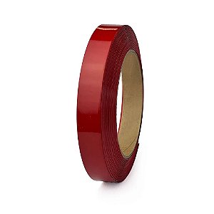 FITA DE BORDA  PVC VERMELHO ESCARLATE  22MM 50 MT TEGUS
