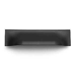 Puxador Pipe Simétrico 120mm Preto - Zen Design