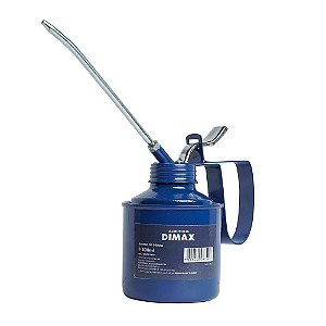 Almotolia em Aço 500ml Bico Rígido Azul