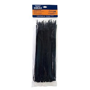 Abraçadeira de Nylon 200x3,6mm 100 Peças Preto