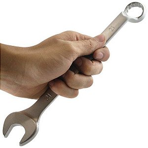 Chave Combinada 21 mm Tramontina Basic c/ Corpo em Aço Especial Cromado
