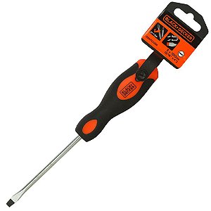 Chave de Fenda Ponta Chata 5 x 100mm - BLACK+DECKER