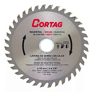 DISCO SERRA MAD 36D 110MM CORTAG