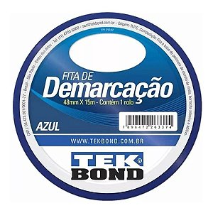 Fita de Demarcação Azul 48mm x 15m - TEKBOND