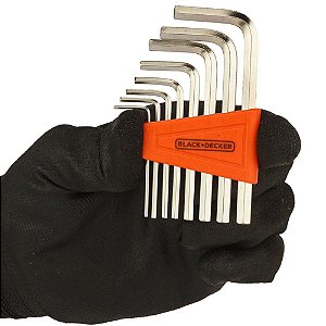 Jogo de Chave Allen com 8 Peças - BLACK+DECKER