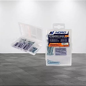 Kit 130 Parafusos E Buchas Cabeça Panela Fenda Phillips Top