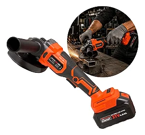 Esmerilhadeira Angular Brushless Bateria 21V 4A Disco 1/2" EA450 Vulcan Trent