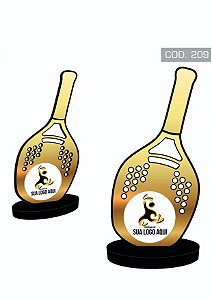 Troféu MDF Beach Tennis Personalizável