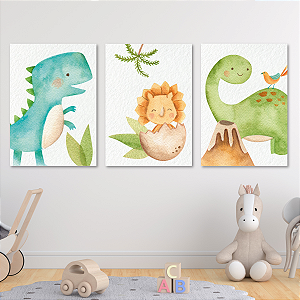 Plaquinhas Decorativas - Baby Dinos 01