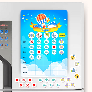 Quadro de Incentivo Magnético Personalizado - Balão